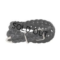 COOTIE PRODUCTIONS/Leather Braid Belt（Silver）［レザーブレイドベルト-24春夏］