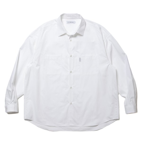 画像1: COOTIE PRODUCTIONS/120/2 Broad L/S Shirt（White）［ブロードシャツ-24春夏］