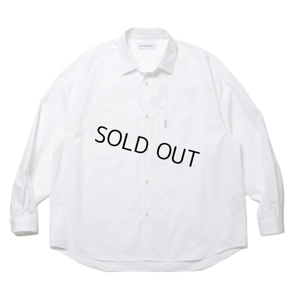 画像1: COOTIE PRODUCTIONS/120/2 Broad L/S Shirt（White）［ブロードシャツ-24春夏］