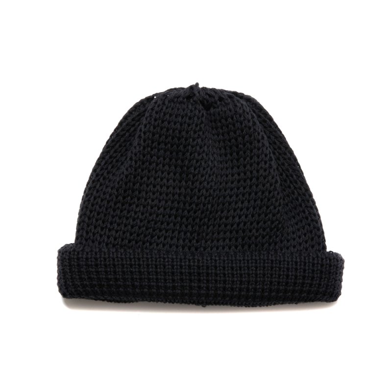 画像1: COOTIE PRODUCTIONS/Lowgauge Roll Up Beanie（Black）［ロールアップビーニー-24春夏］