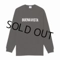 BUENA VISTA/BUENA VISTA LOGO L/S（BLACK）［プリント長袖T-24春夏］