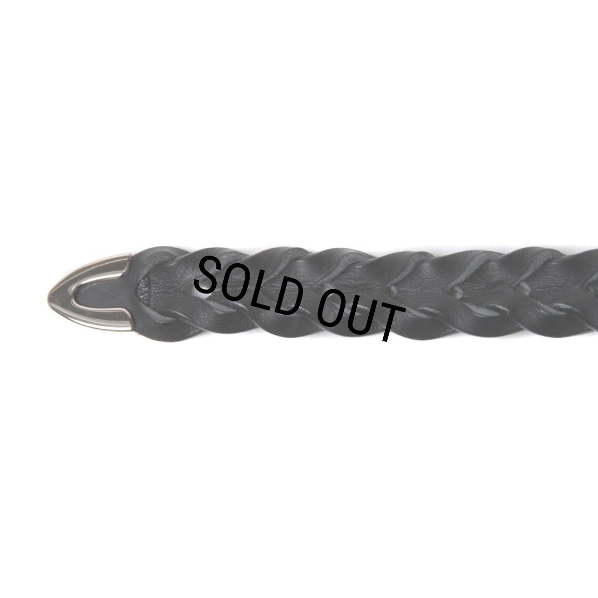 画像2: COOTIE PRODUCTIONS/Leather Braid Belt（Silver）［レザーブレイドベルト-24春夏］ (2)