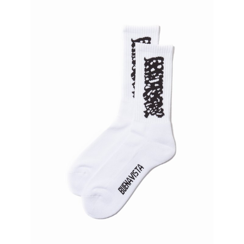 画像1: BUENA VISTA/夜露死苦 SOX（WHITE）［ソックス-24春夏］