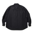 画像2: COOTIE PRODUCTIONS/120/2 Broad L/S Shirt（Black）［ブロードシャツ-24春夏］ (2)