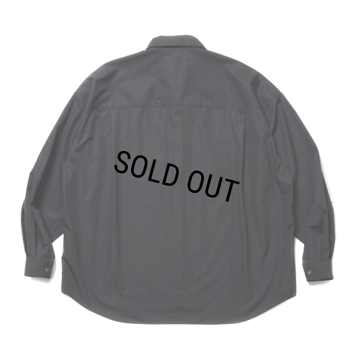画像2: COOTIE PRODUCTIONS/120/2 Broad L/S Shirt（Black）［ブロードシャツ-24春夏］ (2)