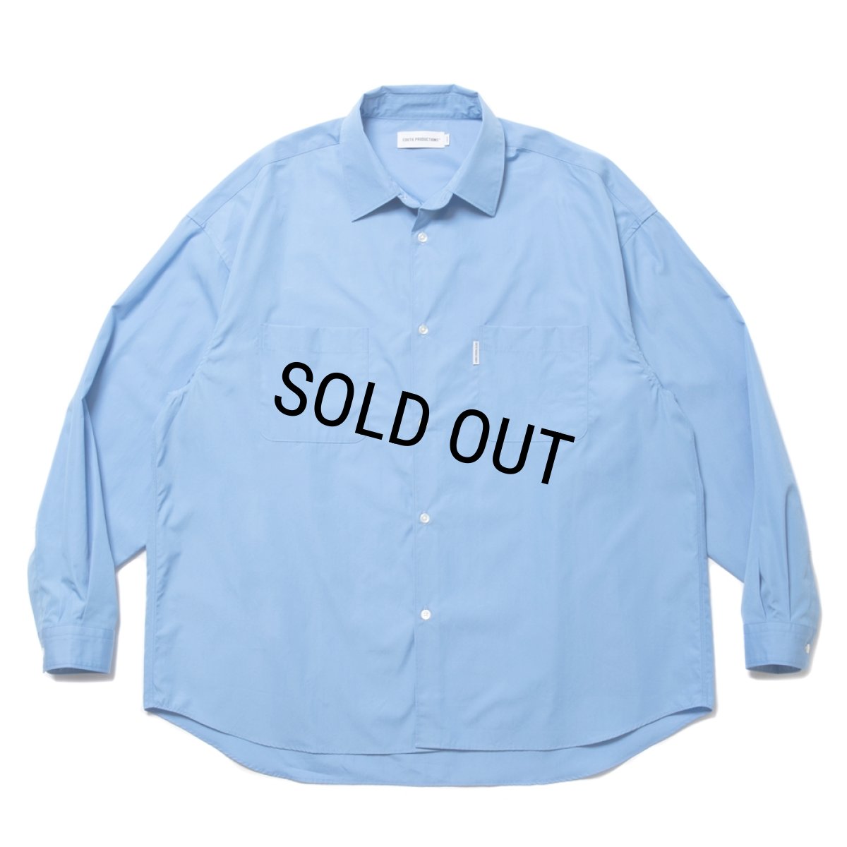 画像1: COOTIE PRODUCTIONS/120/2 Broad L/S Shirt（Saxe）［ブロードシャツ-24春夏］ (1)