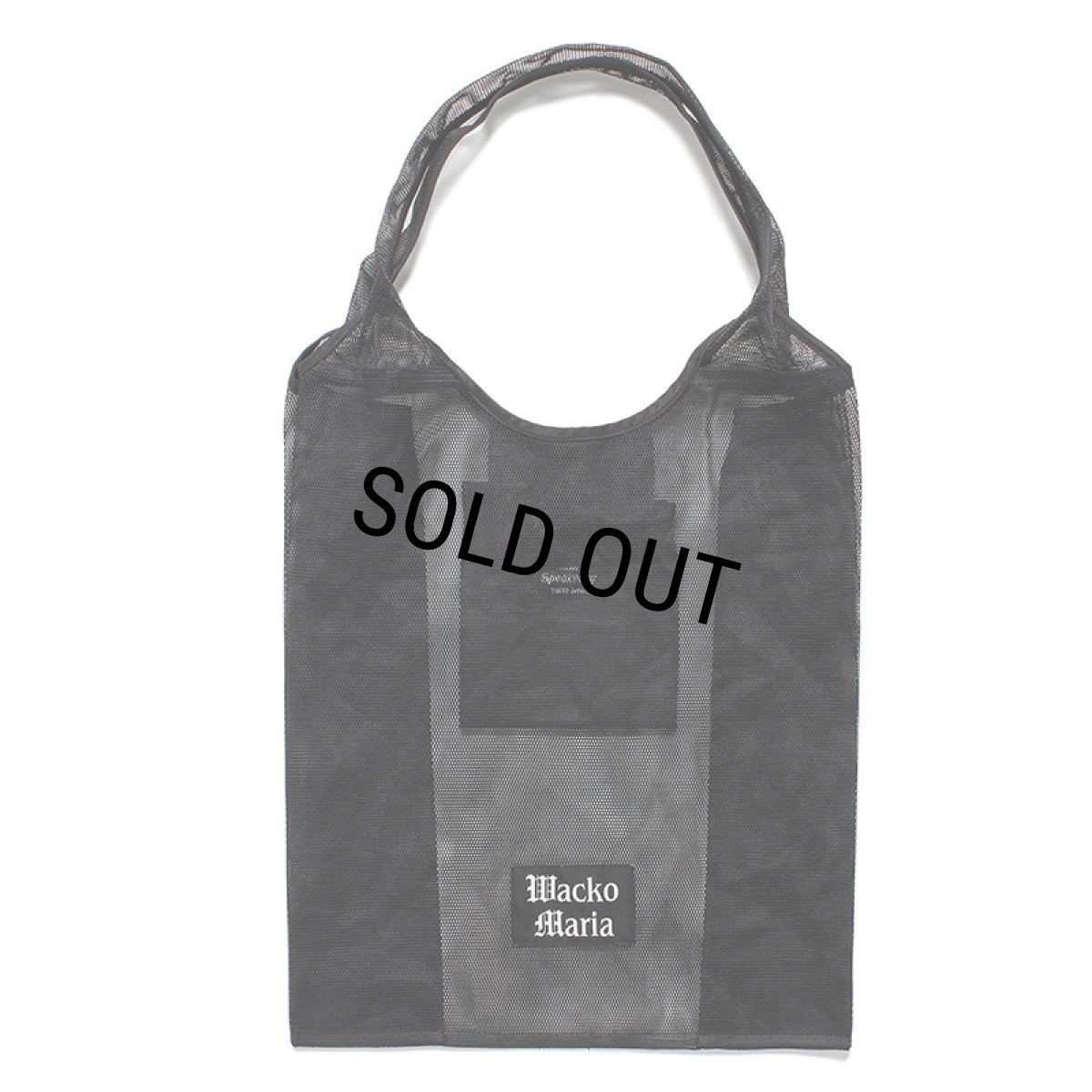 画像1: WACKO MARIA/SPEAK EASY / MESH PACKABLE TOTE BAG（BLACK）［メッシュパッカブルトートバッグ-24春夏］ (1)