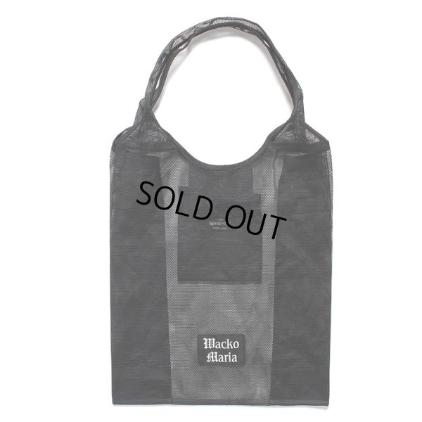 画像1: WACKO MARIA/SPEAK EASY / MESH PACKABLE TOTE BAG（BLACK）［メッシュパッカブルトートバッグ-24春夏］