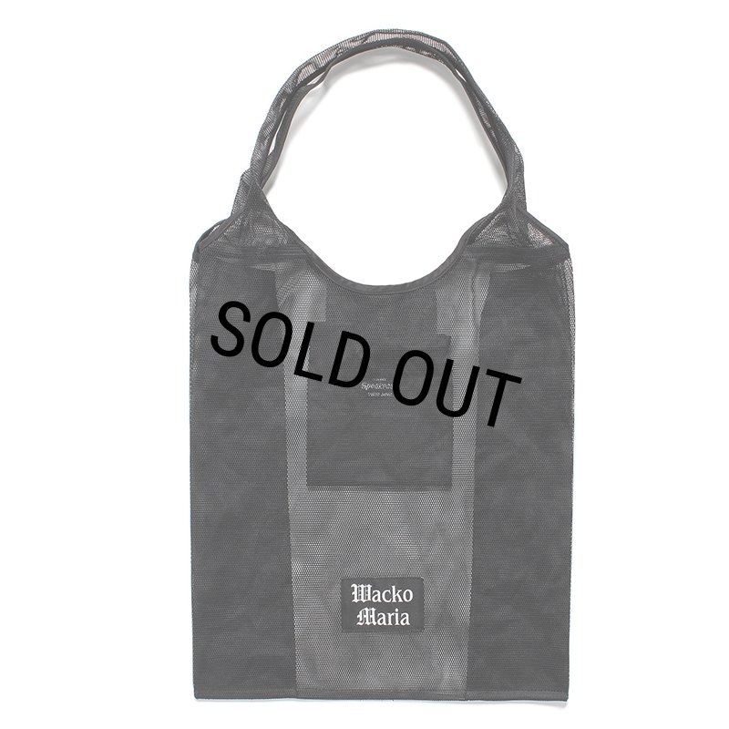 WACKO MARIA/SPEAK EASY / MESH PACKABLE TOTE BAG（BLACK
