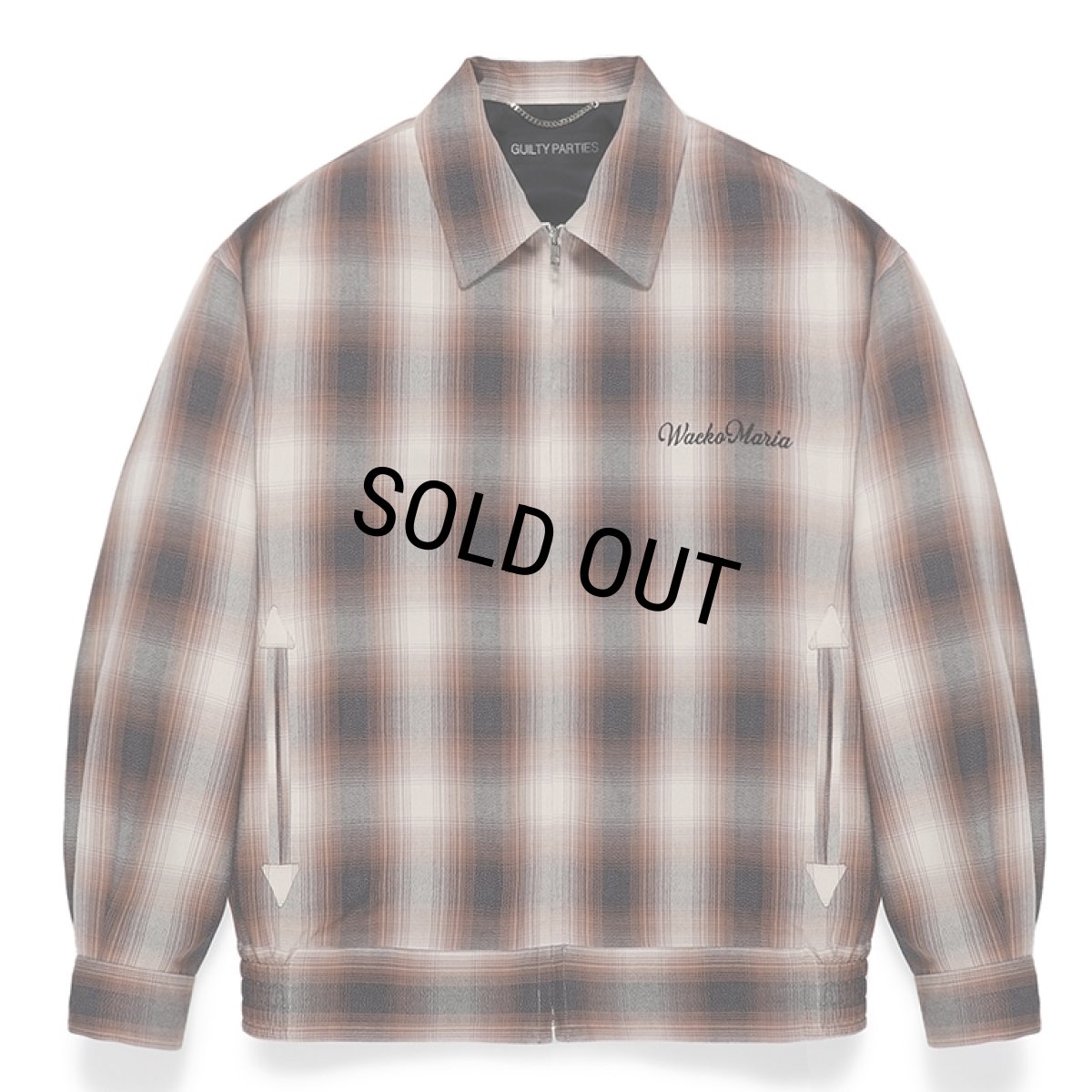 画像1: WACKO MARIA/OMBRE CHECK 50'S JACKET（BEIGE）［オンブレチェック50'S JKT-24春夏］ (1)
