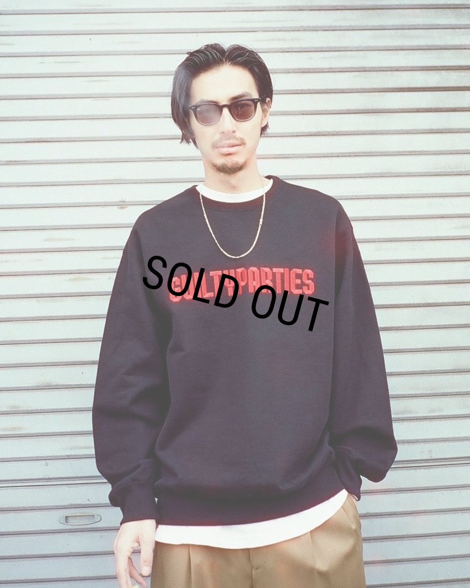 画像2: WACKO MARIA/HEAVY WEIGHT CREW NECK SWEAT SHIRT（BLACK）［クルーネックスウェット-24春夏］ (2)