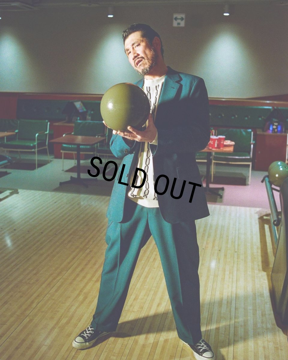 画像5: WACKO MARIA/STRIPED JACQUARD KNIT SWEATER（TYPE-1）（BEIGE）［ストライプジャガードセーター-24春夏］ (5)