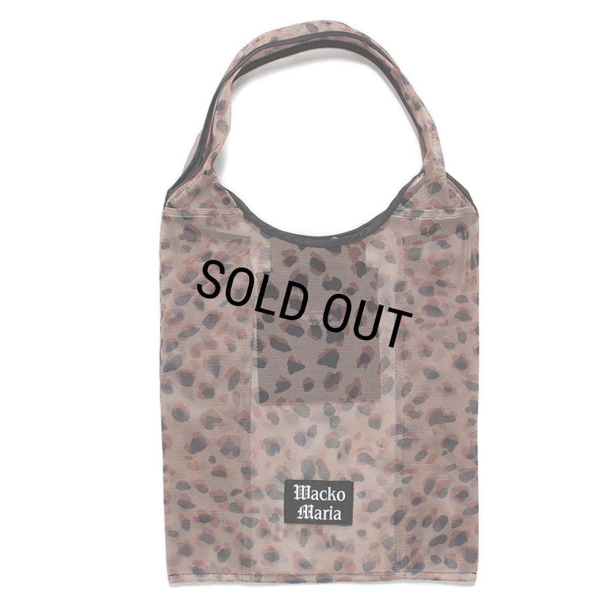 画像1: WACKO MARIA/SPEAK EASY / MESH PACKABLE TOTE BAG（LEOPARD）［メッシュパッカブルトートバッグ-24春夏］ (1)