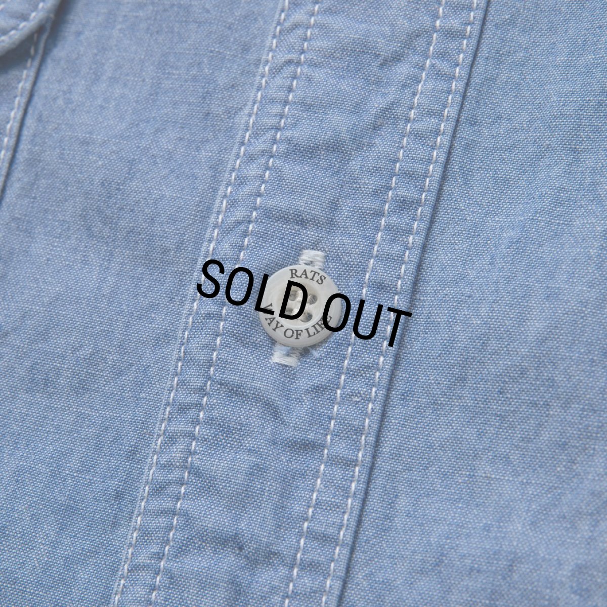 画像5: 【30%OFF】RATS/CHAMBRAY SHIRT（INDIGO）［シャンブレーシャツ-24春夏］ (5)