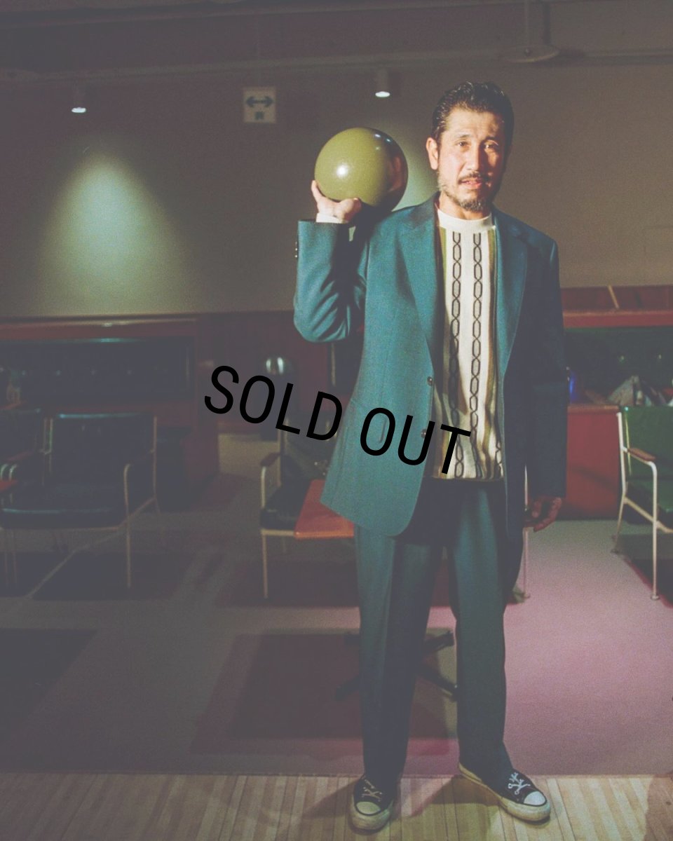 画像4: WACKO MARIA/STRIPED JACQUARD KNIT SWEATER（TYPE-1）（BEIGE）［ストライプジャガードセーター-24春夏］ (4)