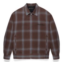 WACKO MARIA/OMBRE CHECK 50'S JACKET（BROWN）［オンブレチェック50'S JKT-24春夏］