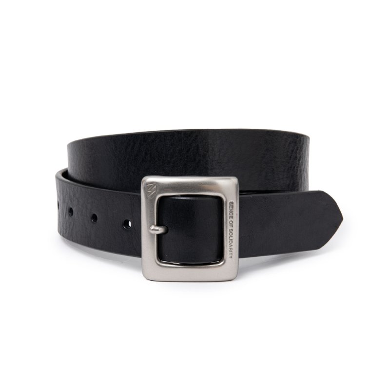 画像1: RATS/LEATHER BELT（SILVER/BLACK）［レザーベルト-24春夏］