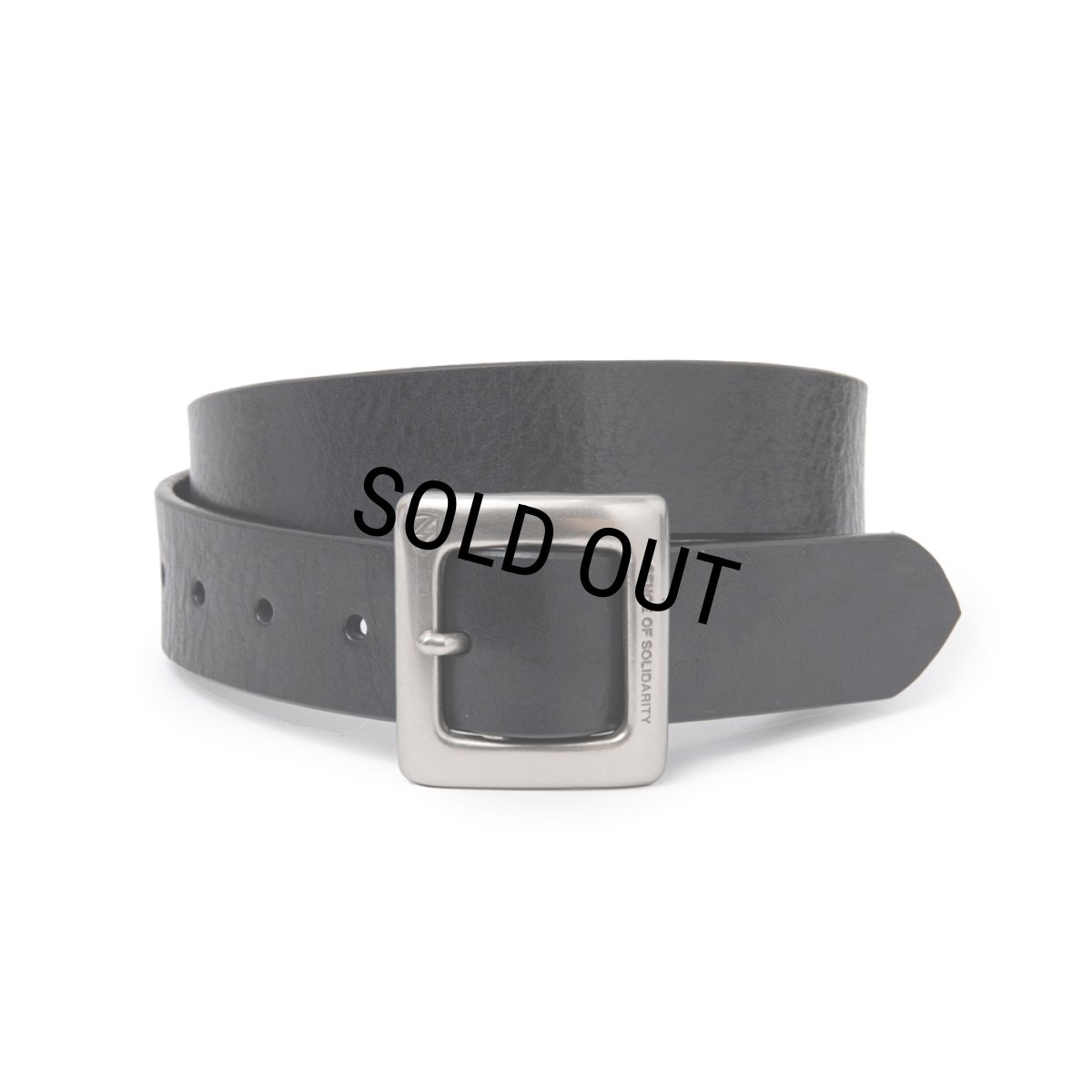 画像1: RATS/LEATHER BELT（SILVER/BLACK）［レザーベルト-24春夏］ (1)