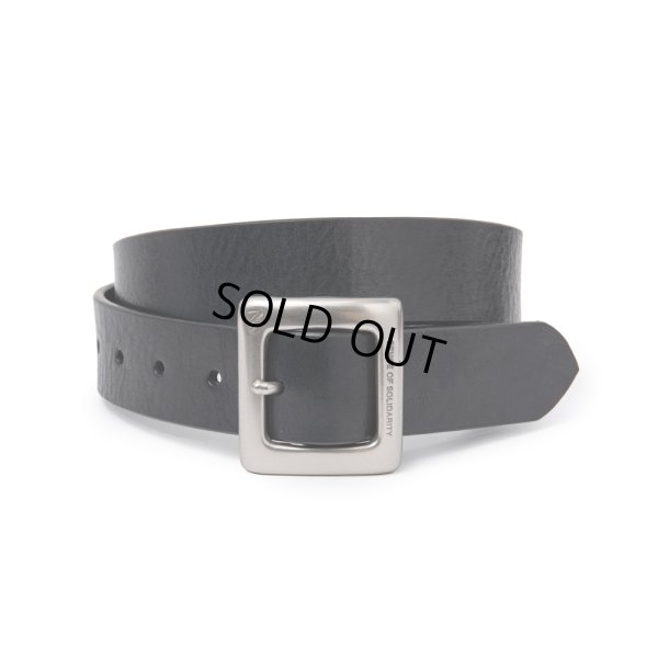 画像1: RATS/LEATHER BELT（SILVER/BLACK）［レザーベルト-24春夏］