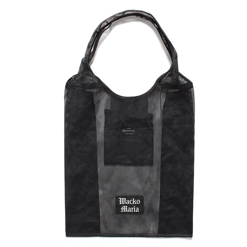 画像1: WACKO MARIA/SPEAK EASY / MESH PACKABLE TOTE BAG（BLACK）［メッシュパッカブルトートバッグ-24春夏］