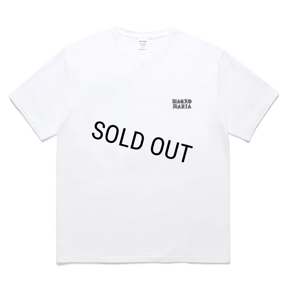 画像1: WACKO MARIA/WASHED HEAVY WEIGHT T-SHIRT（WHITE）［刺繍T-24春夏］ (1)