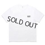 WACKO MARIA/WASHED HEAVY WEIGHT T-SHIRT（WHITE）［刺繍T-24春夏］