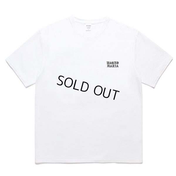 画像1: WACKO MARIA/WASHED HEAVY WEIGHT T-SHIRT（WHITE）［刺繍T-24春夏］