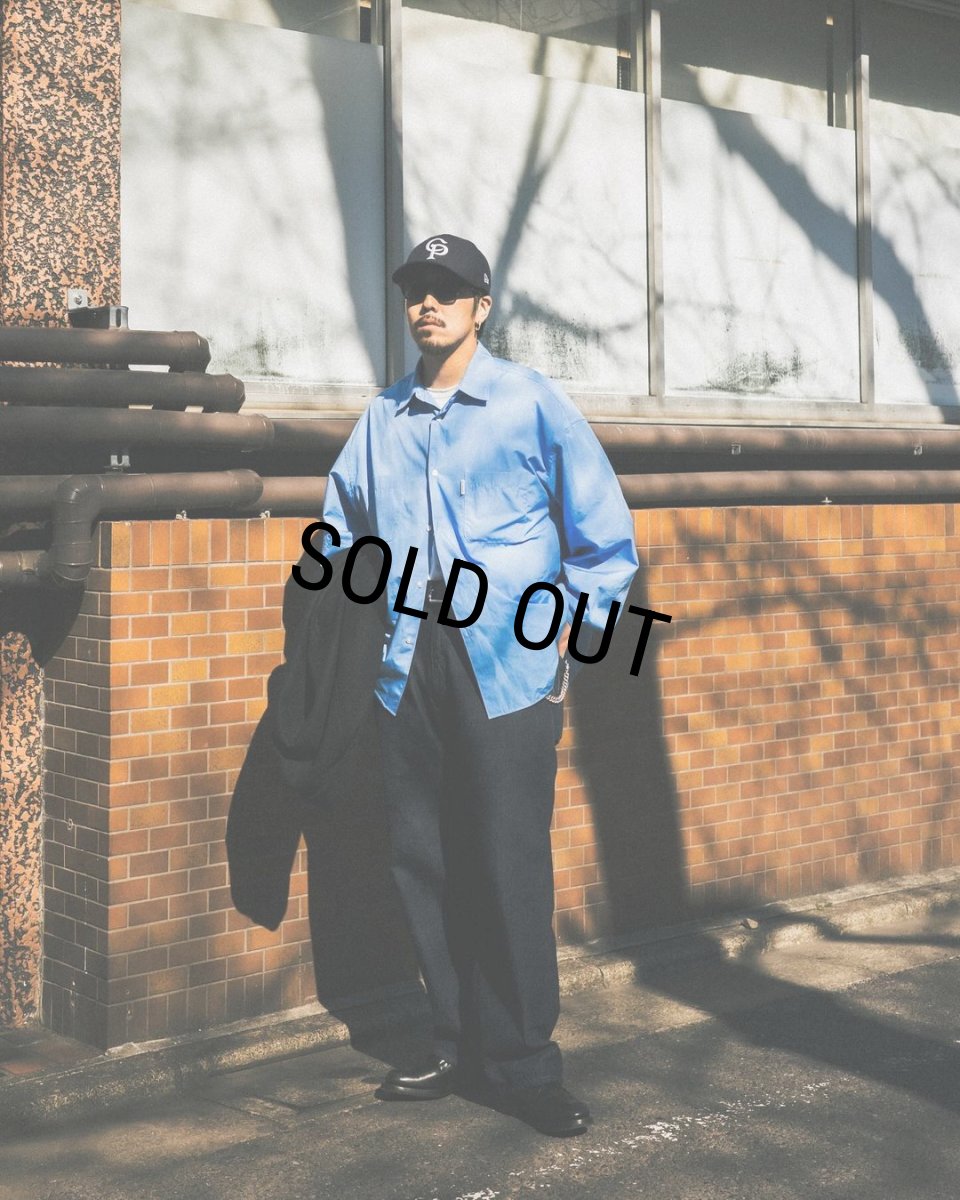 画像2: COOTIE PRODUCTIONS/120/2 Broad L/S Shirt（Saxe）［ブロードシャツ-24春夏］ (2)