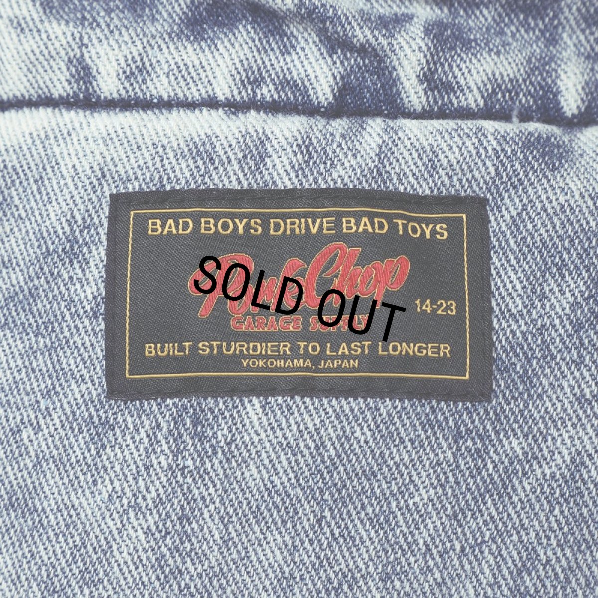 画像5: PORKCHOP/SPINNING DENIM TOTEBAG（CHEMICAL WASH DENIM）［デニムトートバッグ-24春夏］ (5)