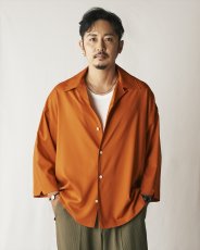 画像7: CALEE/3/4 SLEEVE R/P DROP SHOULDER SH（WHITE）［7分袖ドロップショルダーシャツ-24春夏］ (7)