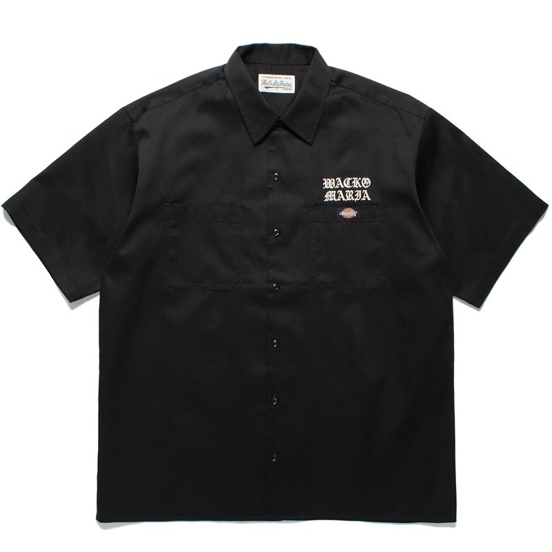 画像1: WACKO MARIA/DICKIES / WORK SHIRT（BLACK）［ワークシャツ-24春夏］