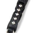 画像3: CALEE/CHAIN LEATHER WRIST STRAP（BLACK）［レザーリストストラップ-24春夏］ (3)