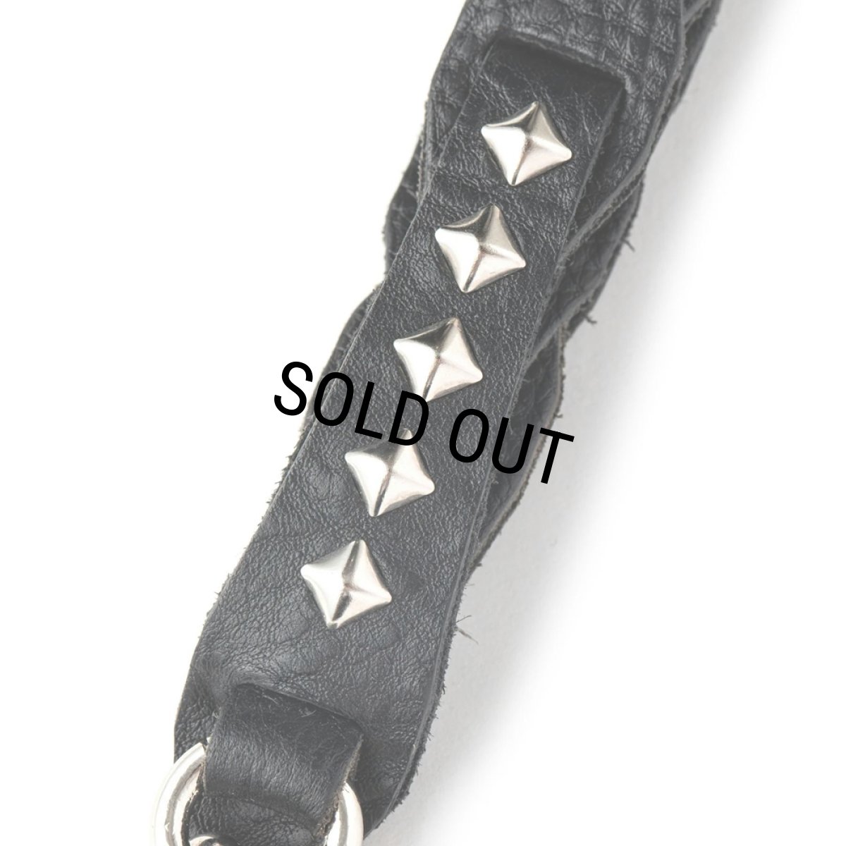 画像3: CALEE/CHAIN LEATHER WRIST STRAP（BLACK）［レザーリストストラップ-24春夏］ (3)