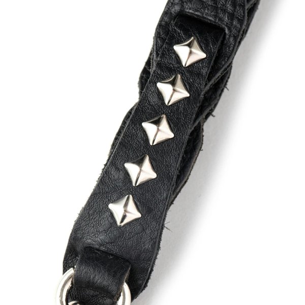 画像3: CALEE/CHAIN LEATHER WRIST STRAP（BLACK）［レザーリストストラップ-24春夏］