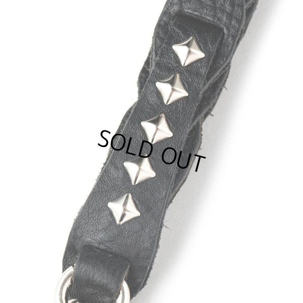画像3: CALEE/CHAIN LEATHER WRIST STRAP（BLACK）［レザーリストストラップ-24春夏］