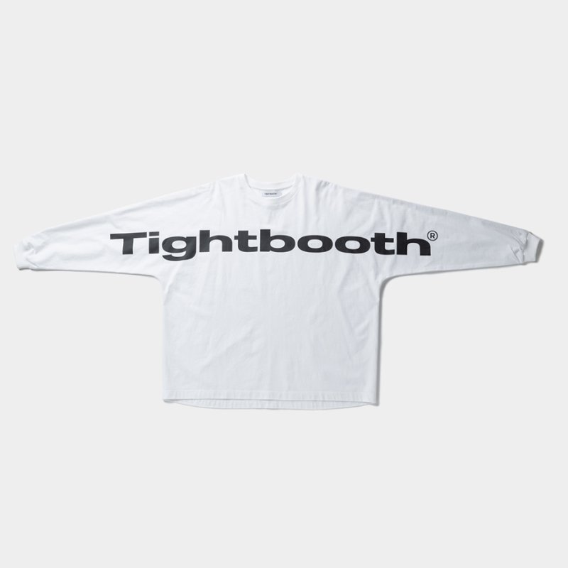 画像2: TIGHTBOOTH/BIG LOGO LS T-SHIRT（White） 【20%OFF】［プリント長袖T-24春夏］