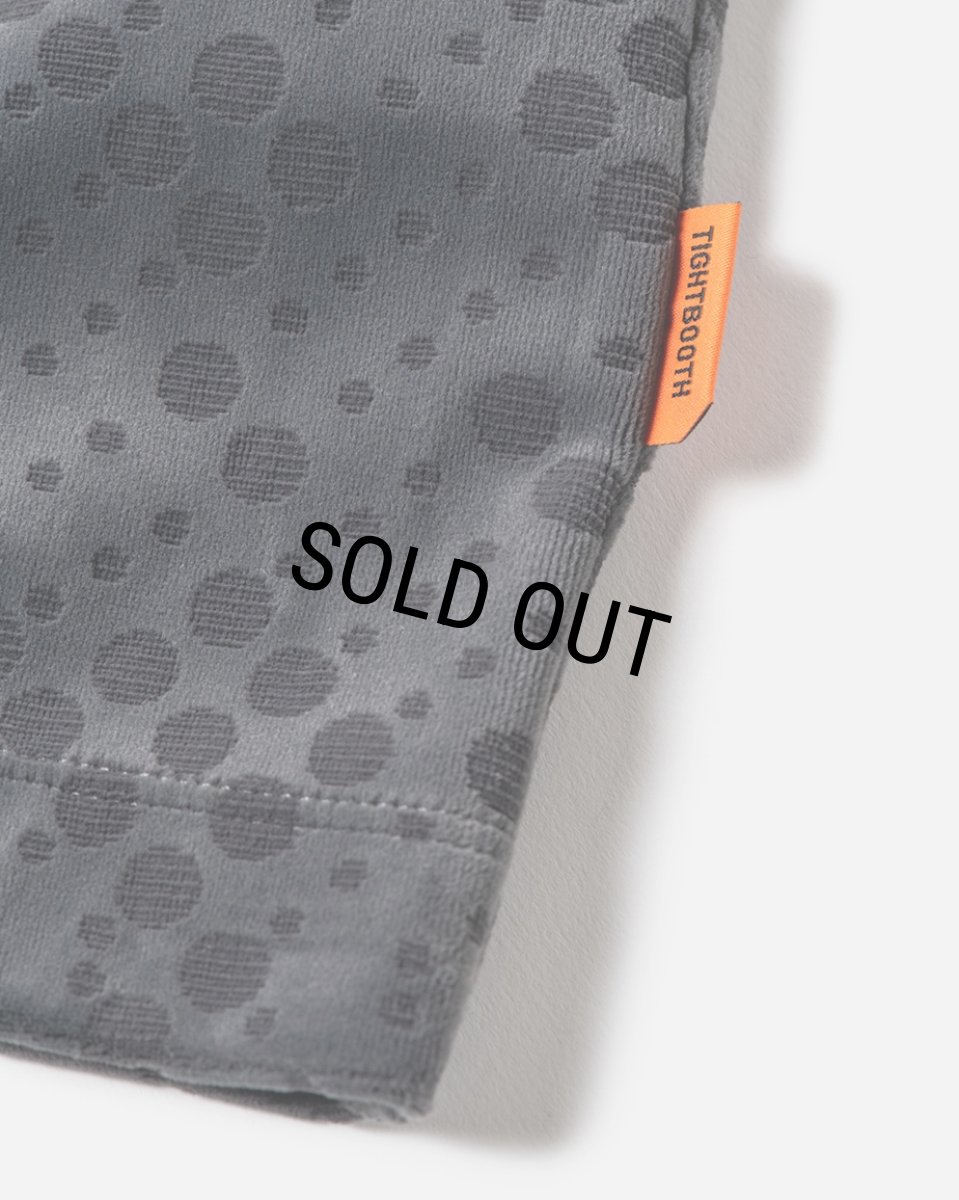 画像3: TIGHTBOOTH/DOT VLOUR LS（Charcoal）［ドットベロア長袖-24春夏］ (3)