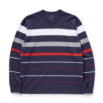 画像1: RATS/BORDER LS TEE（NAVY BORDER）［ボーダー長袖T-24春夏］