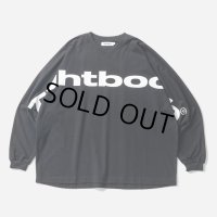 TIGHTBOOTH/BIG LOGO LS T-SHIRT（Black）［プリント長袖T-24春夏］