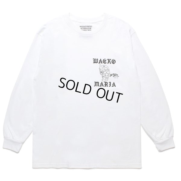 画像1: WACKO MARIA/56 TATTOO STUDIO / LONG SLEEVE T-SHIRT（WHITE）［プリント長袖T-24春夏］