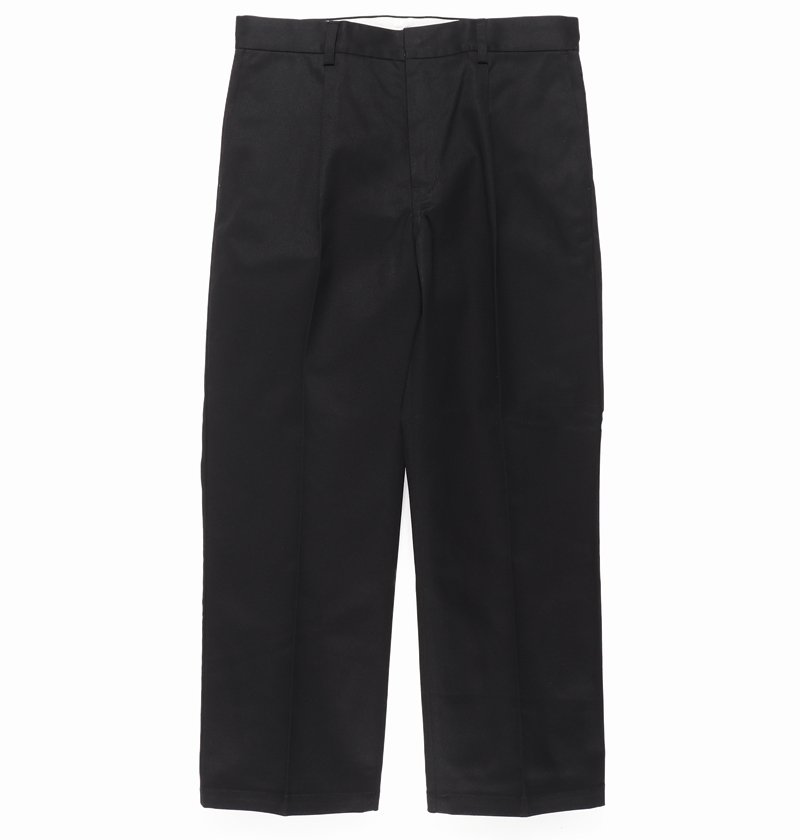 画像2: WACKO MARIA/DICKIES / PLEATED TROUSERS（BLACK）［ワンタックトラウザース-24春夏］