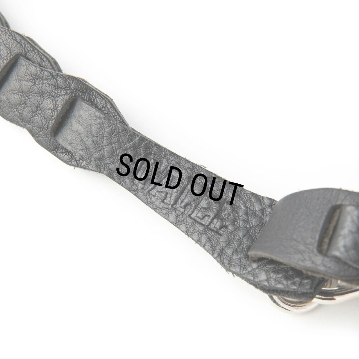 画像4: CALEE/CHAIN LEATHER WRIST STRAP（BLACK）［レザーリストストラップ-24春夏］ (4)