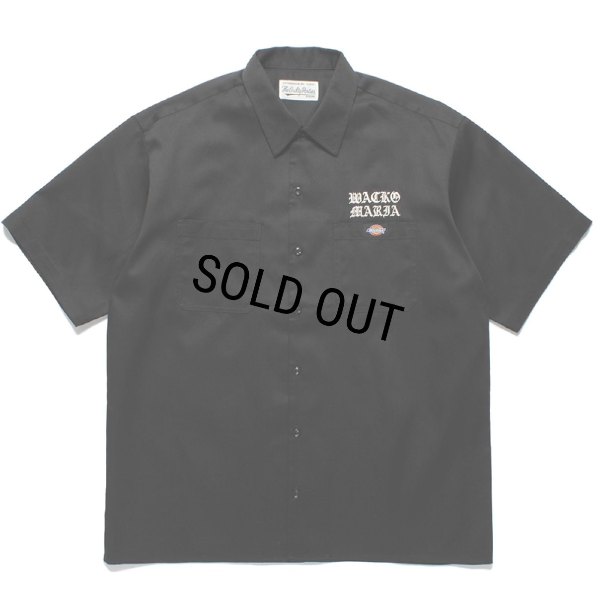 画像1: WACKO MARIA/DICKIES / WORK SHIRT（BLACK）［ワークシャツ-24春夏］ (1)