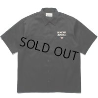 WACKO MARIA/DICKIES / WORK SHIRT（BLACK）［ワークシャツ-24春夏］