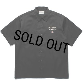 WACKO MARIA/DICKIES / WORK SHIRT（BLACK）［ワークシャツ-24春夏