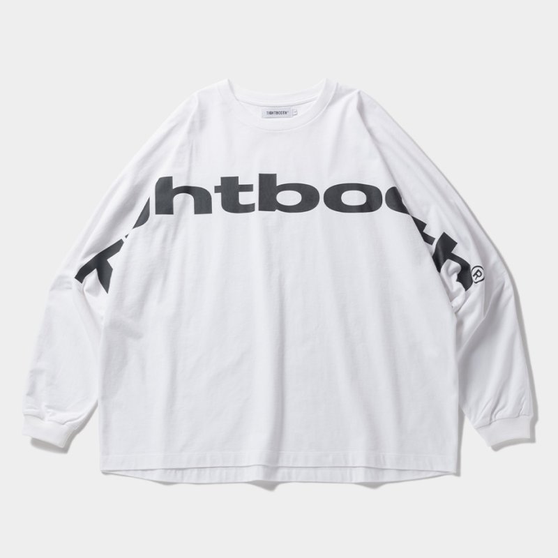 画像1: TIGHTBOOTH/BIG LOGO LS T-SHIRT（White） 【20%OFF】［プリント長袖T-24春夏］