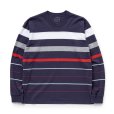 画像1: RATS/BORDER LS TEE（NAVY BORDER）［ボーダー長袖T-24春夏］ (1)