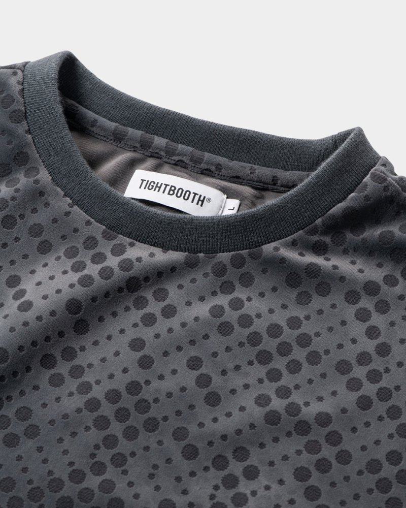 画像2: TIGHTBOOTH/DOT VLOUR LS（Charcoal）［ドットベロア長袖-24春夏］