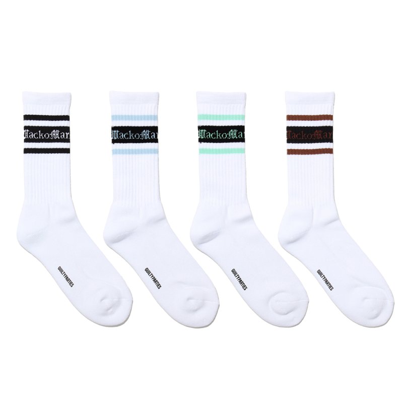画像1: WACKO MARIA/LOGO JACQUARD SOCKS（各色）［ロゴジャガードソックス-24春夏］