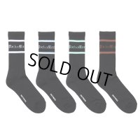 WACKO MARIA/LOGO JACQUARD SOCKS（各色）［ロゴジャガードソックス-24春夏］